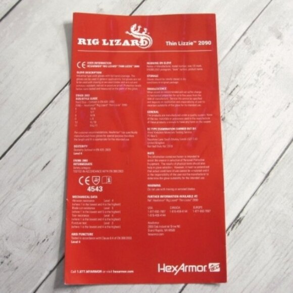 HexArmor Men's Size XL Work Gloves Cut Puncture Resistant Rubber Coated - Picture 9 of 11